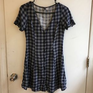 H and M Plaid Dress